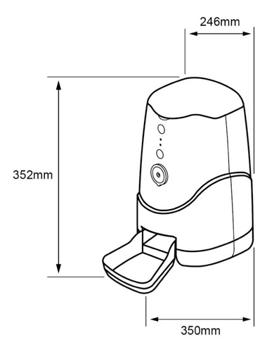 Imagen 6 de 6 de Alimentador Automático Mascotas Wifi 3.7 L Tecnolite Connect