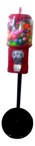 Maquina De Bolinha Pula Pula Chiclete Vending Machine + Ped