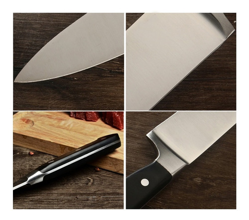 Faca 8 Polegadas Profisional Chef Mestre Cozinheiro Corneta