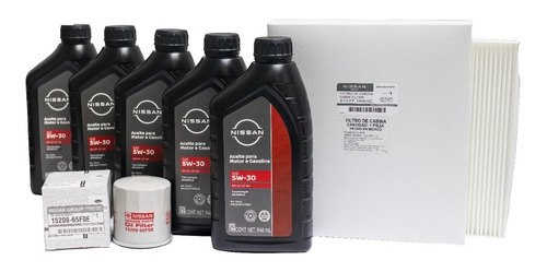 Kit De Servicio 5 Aceites 5w-30 Para Nissan Versa 2012-2019