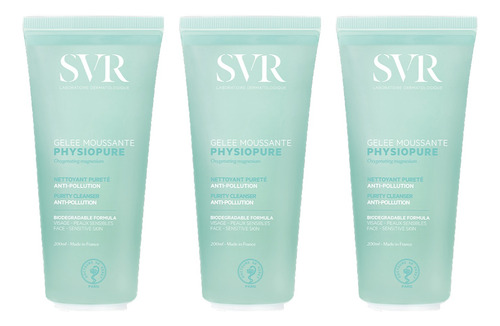 Pack 3 Piezas Svr Physiopure Gelee Moussante 200ml