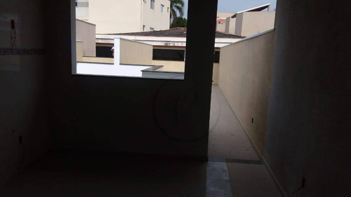 Cobertura Com 2 Dormitórios À Venda, 57 M² Por R$ 360.000,00 - Vila Pires - Santo André/sp - Co0677
