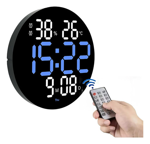 Reloj De Pared Led Moderno Digital Circular