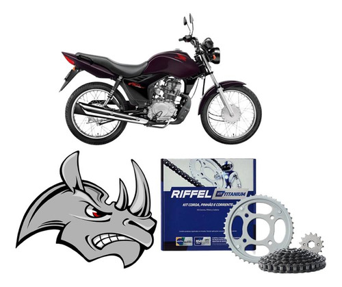 Kit Relação Riffel Cg Cargo Fan 125 2009 2010 A 2013
