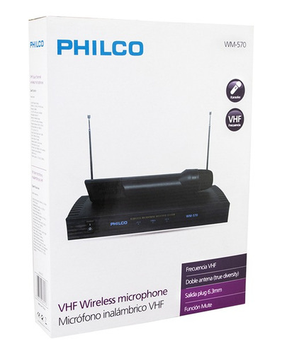 Micrófonos Philco WM 570 inalambricos