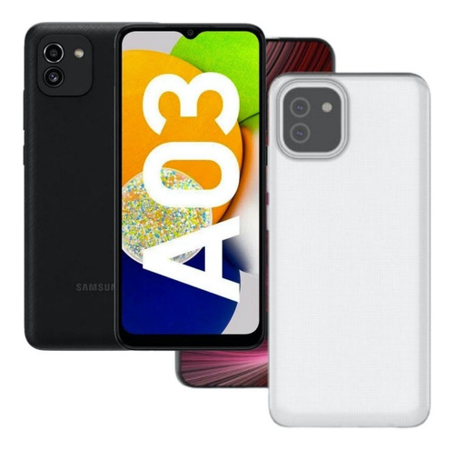 Estuche Forro Rigido Transparente Para Samsung Galaxy A03