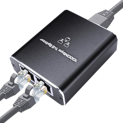Splitter Ethernet 1 A 2 De Alta Velocidad De 1000 Mbps
