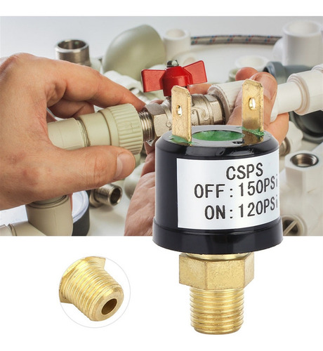 Interruptor De Control Presión Compresor Aire De 120-150 Psi