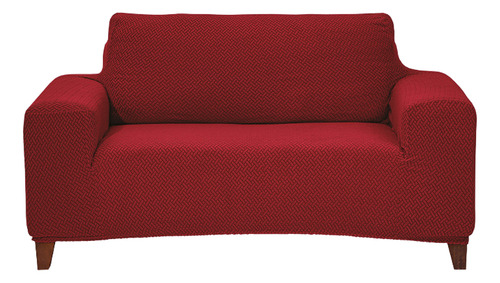 Protector Cubre Sala Sillón Sofá 2 Plazas Concord Vino Liso