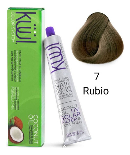 Tinte Kuul 7.0 Rubio Medio 90ml + Agua