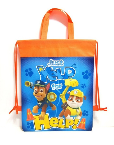 Paw Patrol Dulceros Bolsas Fiestas Chase Rubble 30 Pz Bolos