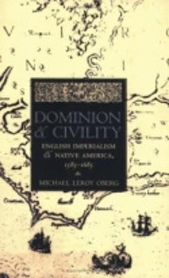 Libro Dominion And Civility : English Imperialism, Native...
