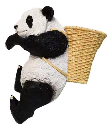 Figuras De Panda De Resina Pintadas A Mano Para Bonsái,
