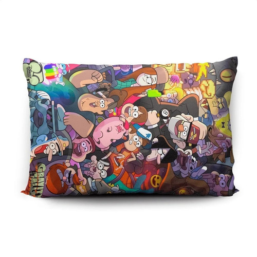 Imagen 2 de 5 de Funda De Almohada Gravity Fall 70x45cm Vudú Love