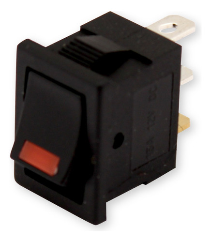 Switch Interruptor De Tecla Con Luz 15a Negro/rojo Ds 