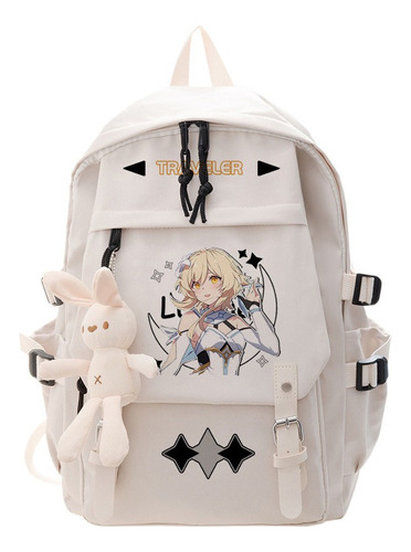 Genshin Impac Mochila Con Colgante De Conejo Para Cosplay Lu