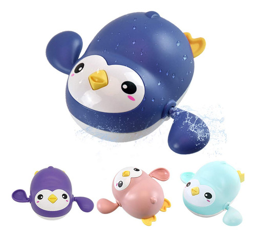 Juguetes  De Baño Para Bebé,  De Bañera De Pingüino, Fr80jb