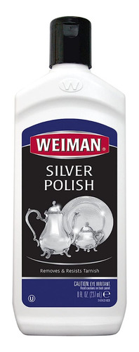 Weiman Limpiador Pulidor De Plata Ley, 8 Oz, 237ml Importado