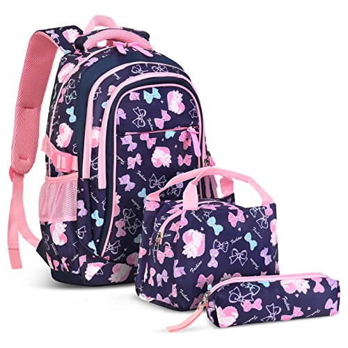 Atarni Escuela Mochila Niñas Set Bookbag - Con Bolsa Rb869