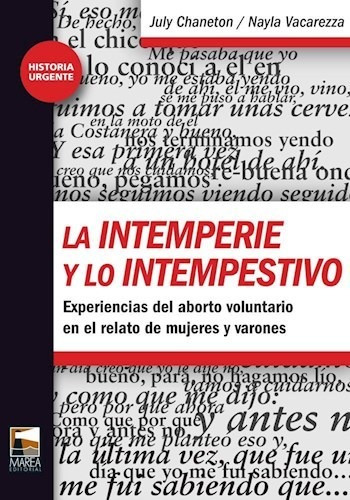 Intemperie Y Lo Intempestivo