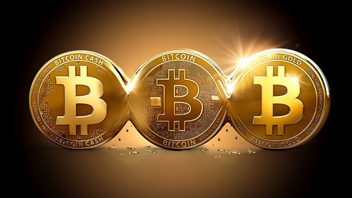 Bitcoin Moneda Lote 10 Criptomoneda Oro