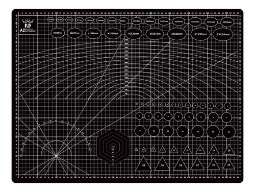 comprar Tapete Corte 60x45cm Tabla Salvacorte A2 Doble Cara 3 Capas Color Negro
