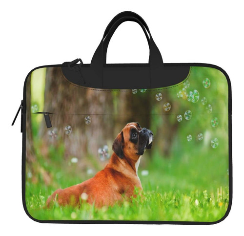 Boxer Perro Burbuja Bolso Mano Para Computadora Portatil