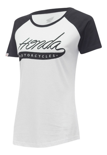 Camiseta Moto Honda Feminina Motorcycles - Coleção Asa Vintage - Produto Oficial