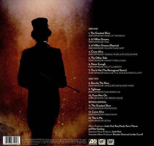 The Greatest Showman Reimagined - Soundtrack Lp Vinyl