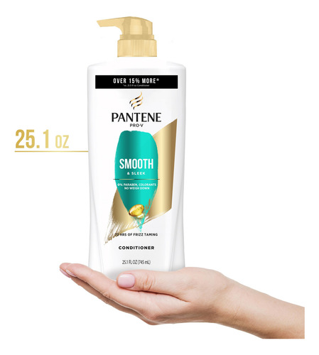 Set De Acondicionador Pantene Smooth And Sleek, Paquete Dobl
