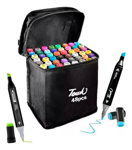 Marcadores Touch Doble Punta 48 Pcs