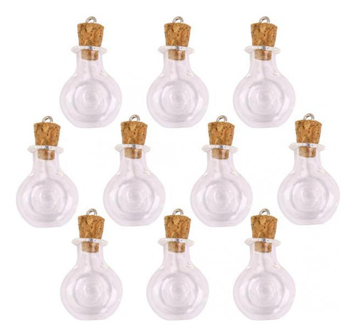 2x Set De 10pcs Botellas De Bote De Forma Estrella Frascos