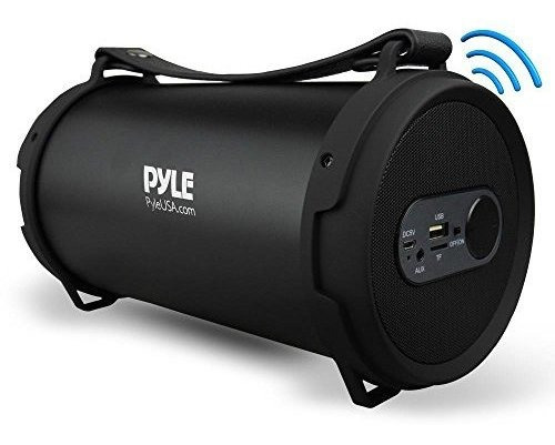 Pyle Boombox Sistema De Audio Estereo Bluetooth Portatil Con