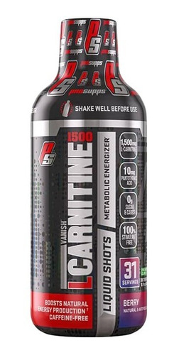 Prosupps L-carnitine 1500 Liquid Shots Quemador Grasa 465 Ml