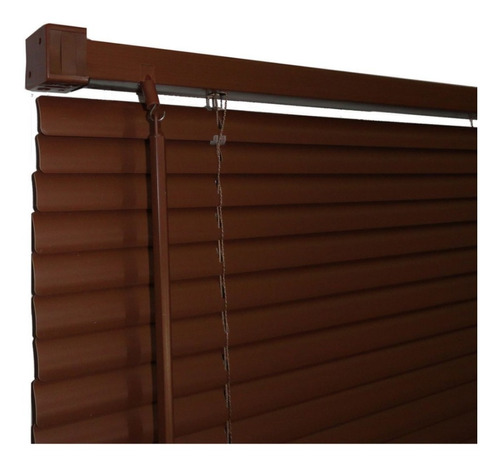 Persiana Horizontal Pvc Chocolate 120x160