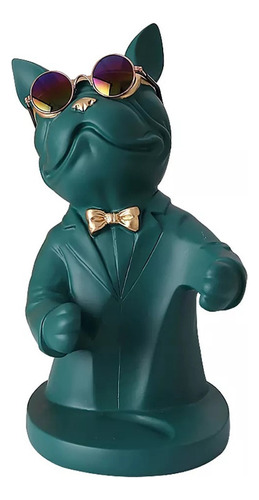 Figura Moderna En Miniatura Con Escultura De Bulldog Francés