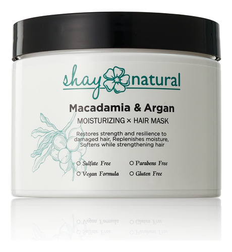 Shay Natural Mascarilla Capilar De Macadamia Y Aceite De Arg