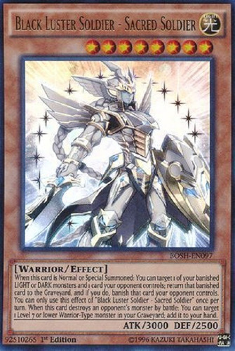 Soldado Del Brillo Negro - Soldado Sagrado Ultra Raro Yugioh