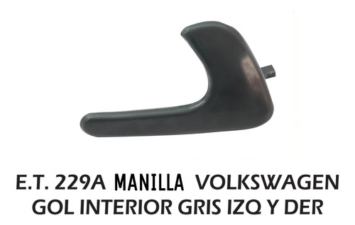 Manilla Interna Volkswagen Gol/saveiro, Dere/izq Tras/delan.