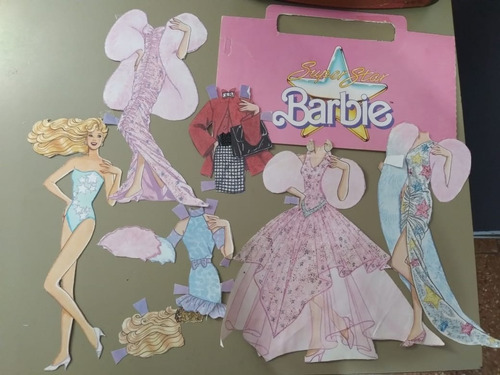 Barbie Super Star Paper Doll- Muñeca De Papel