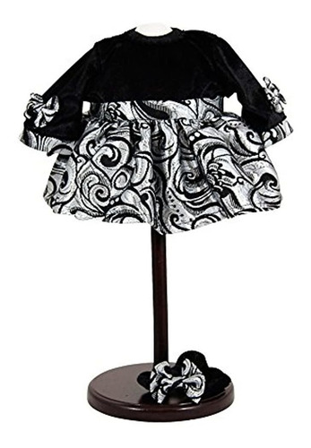 Imagen 4 de 6 de Ropa Para Muñecas Vestido De Fiesta Elegante Con Diadema