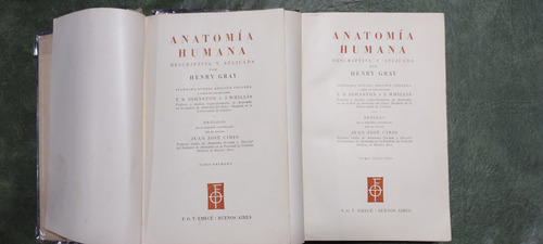 Anatomia Humana Descriptiva Y Aplicada  Henry Gray - 2 Tomos