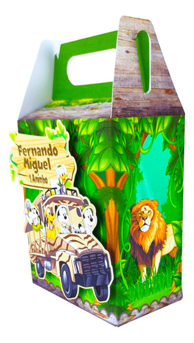 Caixa Maleta Mickey Safari Lembrancinha Personalizados 3d