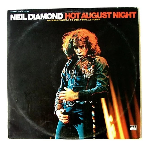 Neil Diamond Hot August Night Lp Portugal 1972 Ex/vg+