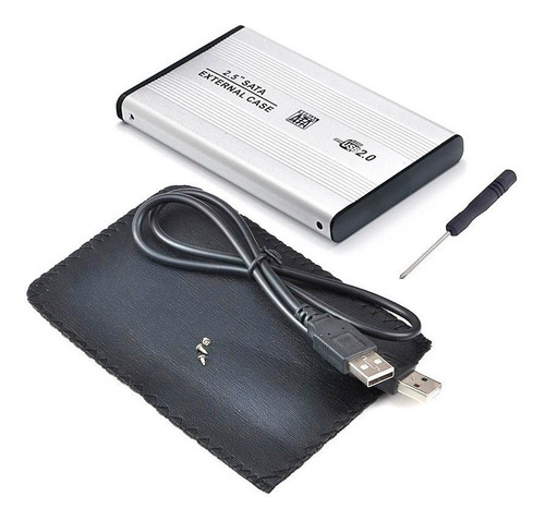Hd Xterno Ata 2.5 Usb 2.0 Gaveta Lim Pc Notebook Or Prata