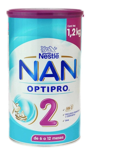 Fórmula Infantil Nan 2 Optipro Nestlé Leche - Lata De 1.2kg