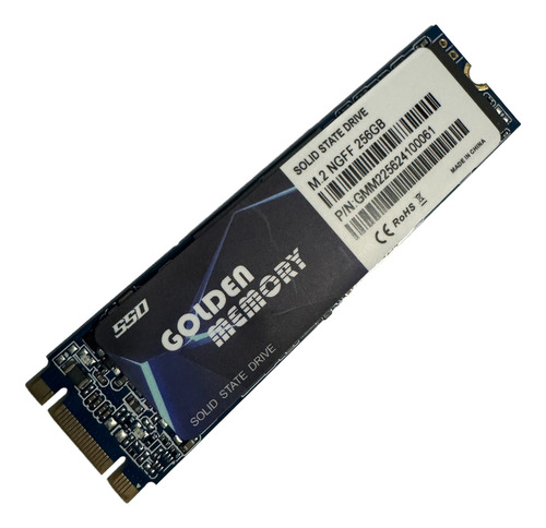 Disco Solido Golden Memory M.2 Ngff 256gb 2280 Sata Azul Oscuro