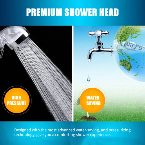 Cabezal De Ducha Presión Alta, Ahorro Agua, Eliminador Cloro