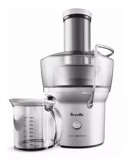 Extractor de jugos Breville The Juice Fountain Compact plata 110V - 120V con accesorios