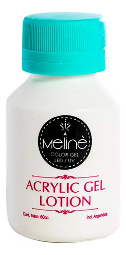 Meliné Acrylic Gel Lotion Construcción Uñas 60cc Local